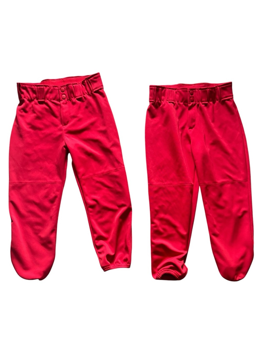 Two Pairs of Stelle Red Softball Pants Girls Size XL (14)